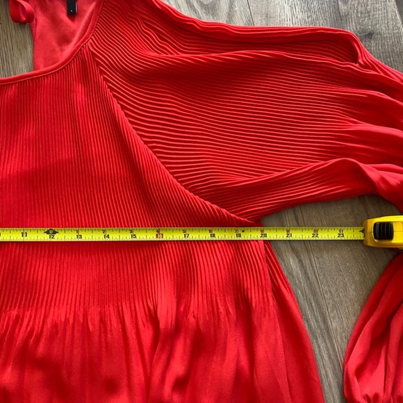 Vero Moda Coral "Cold Shoulder" Midi Dress - Picture 6 of 14